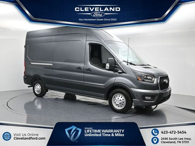 2026 Ford Transit-350 Base in Carbonized Gray Metallic — front three-quarter view