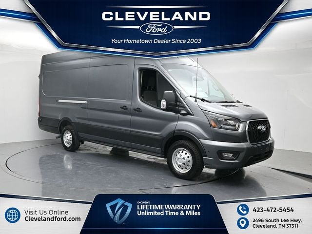 2026 Ford Transit-350 Base in Carbonized Gray Metallic — front three-quarter view