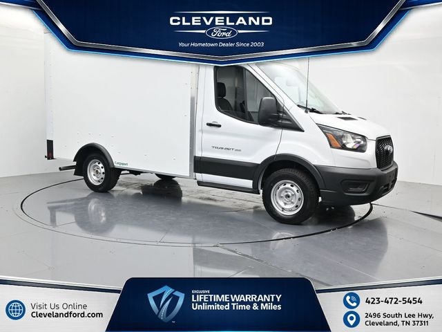 2024 Ford Transit-350 Base in Oxford White — front three-quarter view