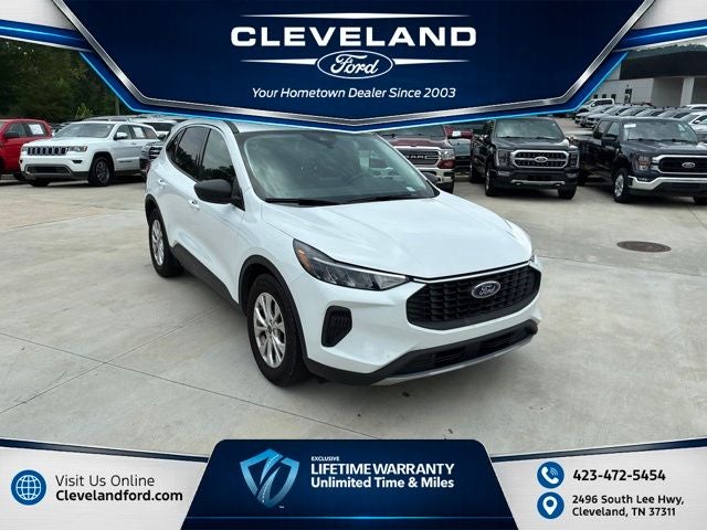 2024 Ford Escape Active in Oxford White — front three-quarter view