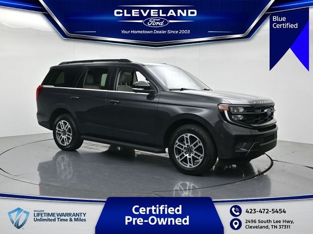 2025 Ford Expedition Active in Gray Metallic — front three-quarter view