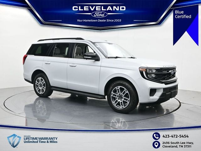 2025 Ford Expedition Active in Silver Metallic — front three-quarter view