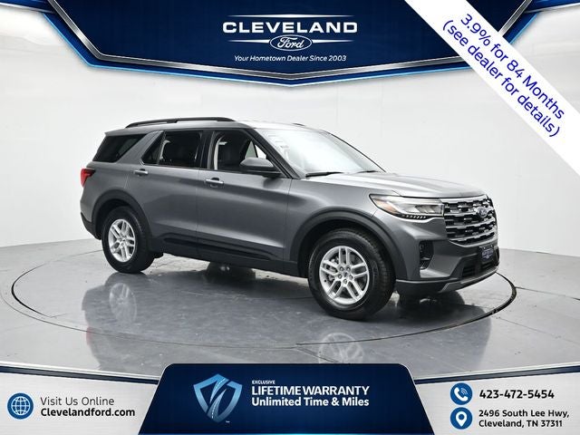 2026 Ford Explorer Active in Carbonized Gray Metallic — front three-quarter view