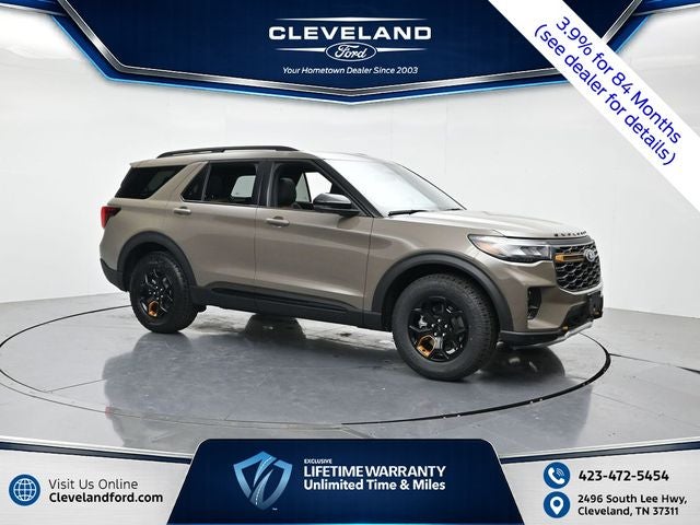 2026 Ford Explorer Tremor in Gray — front three-quarter view