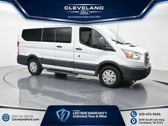 2015 Ford Transit-150 XLT in Oxford White — front three-quarter view