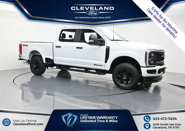 2026 Ford F-250SD XL in Oxford White — front three-quarter view