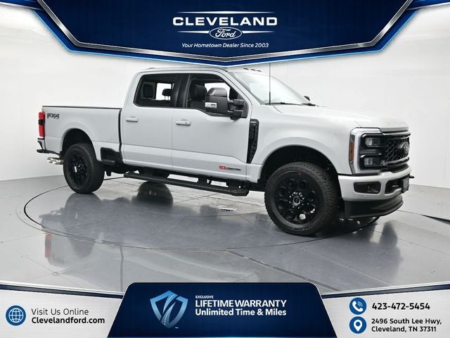 2026 Ford F-350SD Lariat in Avalanche — front three-quarter view