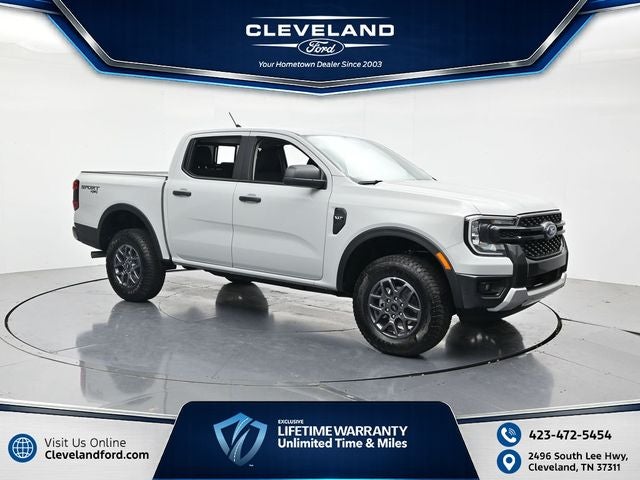 2026 Ford Ranger XLT in Avalanche — front three-quarter view