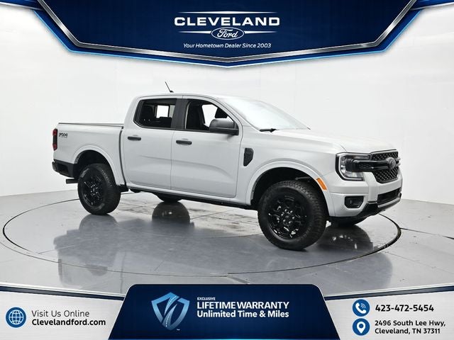 2026 Ford Ranger XLT in Avalanche — front three-quarter view