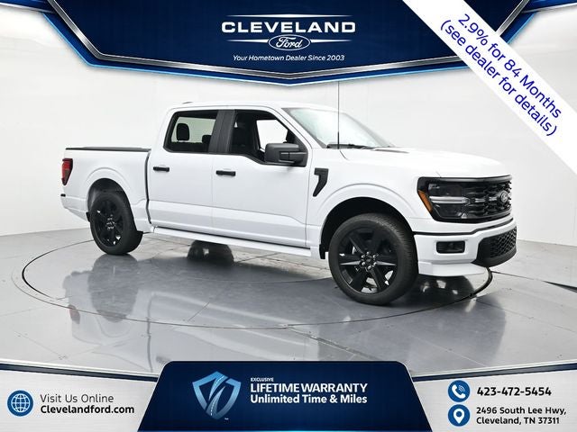 2026 Ford F-150 STX LOBO in Oxford White — front three-quarter view