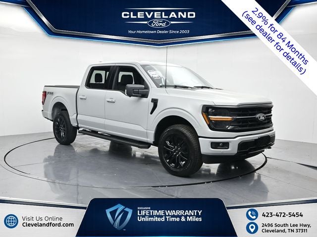 2026 Ford F-150 XLT in Avalanche — front three-quarter view