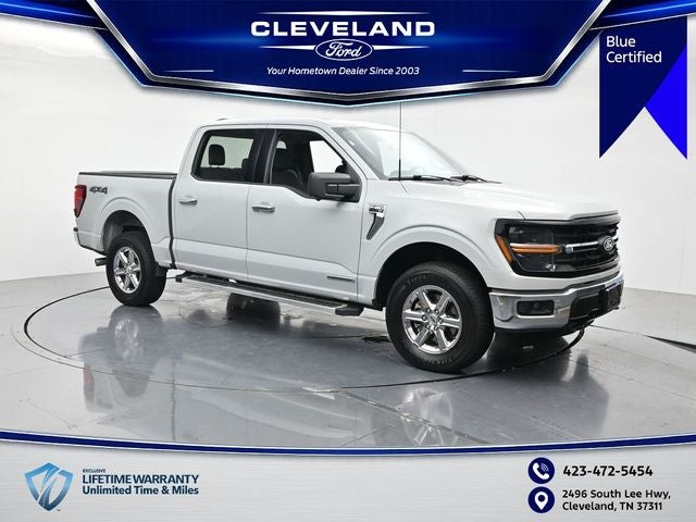 2024 Ford F-150 XLT in Avalanche — front three-quarter view