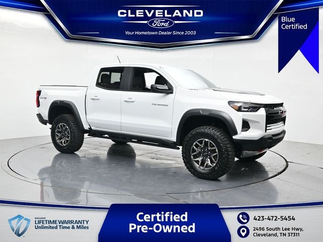 2026 Chevrolet Colorado ZR2 in Summit White — front three-quarter view