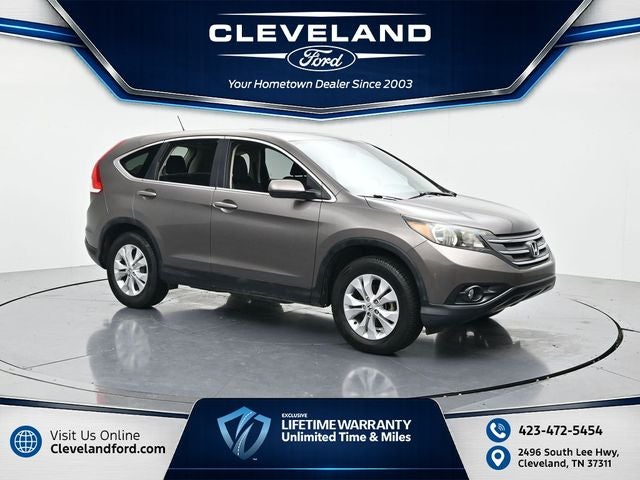 2014 Honda CR-V EX in Kona Coffee Metallic — front three-quarter view