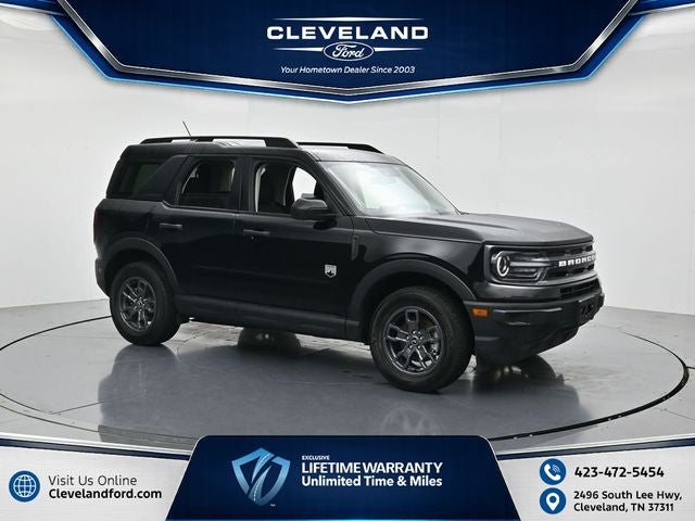 2024 Ford Bronco Sport Big Bend in Shadow Black — front three-quarter view