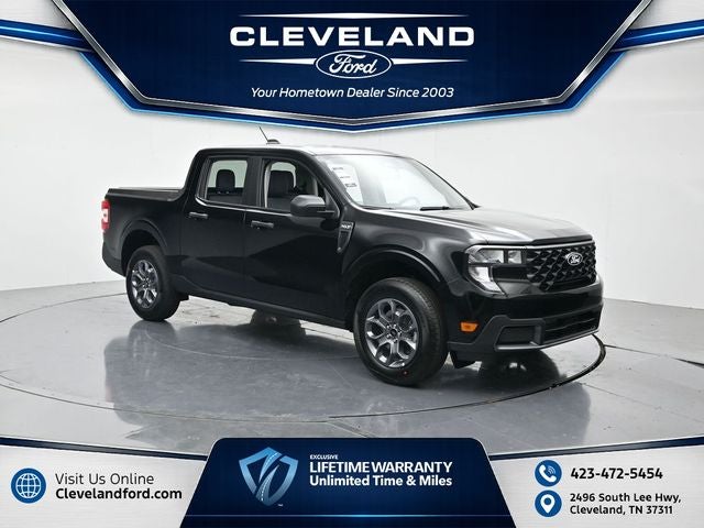 2026 Ford Maverick XLT in Shadow Black — front three-quarter view