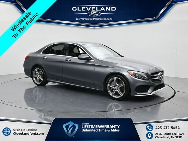 2017 Mercedes-Benz C-Class C 300 4MATIC in Iridium Silver Metallic — front three-quarter view