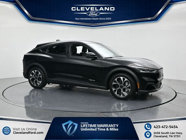 2026 Ford Mustang Mach-E Select in Shadow Black — front three-quarter view